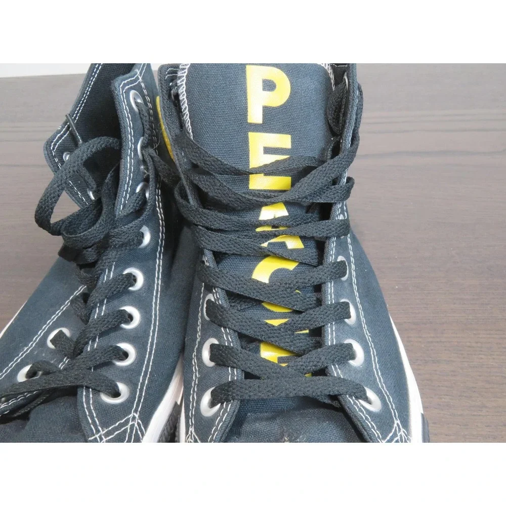Converse Chuck Taylor All Star Mens Size 9 Shoes Black Seek Peace 166535F Hi Top - Picture 4 of 12